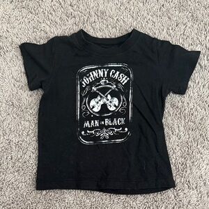 Ash Black Johnny Cash Kids Tee